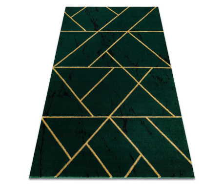 Exclusiv EMERALD covor 1012 glamour, stilat, geometric, marmura sticla verde / aur 240x330 cm