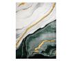 EMERALD Exclusive Rug 1017 Glamour, Stylish Marble Bottle Green / Gold 120x170 cm
