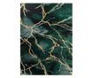 Koberec EMERALD výhradní 1018 glamour, stylový mramor lahvově zelená / zlato 120x170 cm 120x170 cm