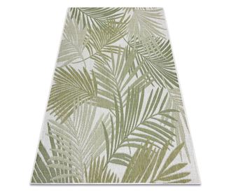 Covor SISAL SION frunze de palmier, tropical 2837 tesute plate ecru / verde 180x270 cm  180x270 cm