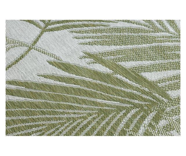 Covor SISAL SION frunze de palmier, tropical 2837 tesute plate ecru / verde 180x270 cm  180x270 cm