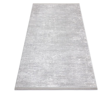Moderní koberec TULS strukturální, střapce 51248 šedá 280x370 cm