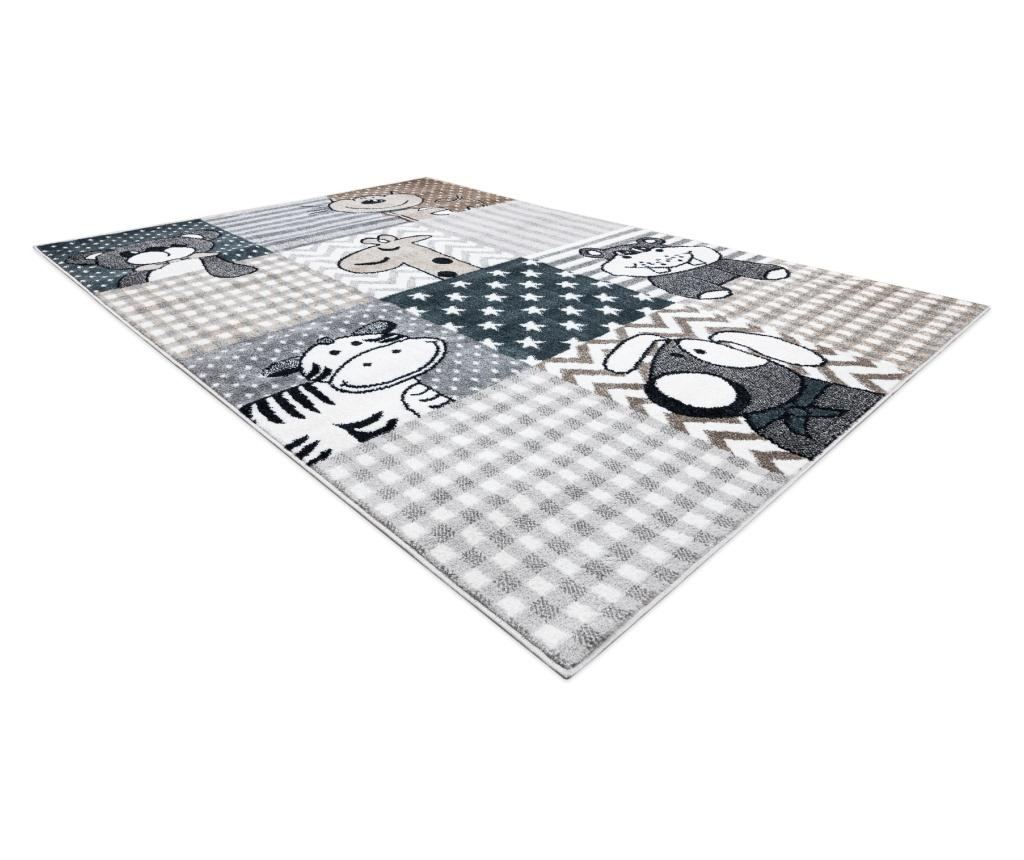 Килим FUN Pets за деца, животни сив 280x370 cm  280x370 см - 3