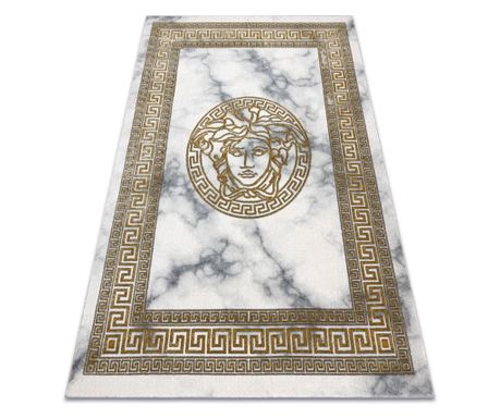Kizárólagos EMERALD szőnyeg 1011 glamour, medúza görög keret krém / arany 140x190 cm