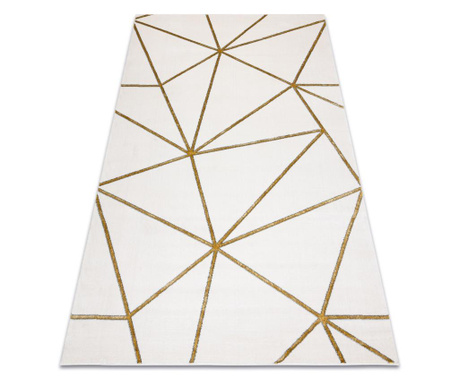 изключителен EMERALD килим 1013 блясък, геометричен сметана / злато 240x330 cm