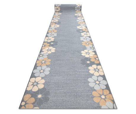 Traversa anti-alunecare MARGARETKA floare, guma gri 133 cm 133x190 cm  133x190 cm