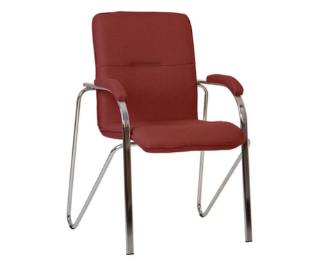 Set 2 scaune de vizitator MULLER Soft, textil , bordo Concept Chairs