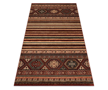 вълнен килим KASHQAI 4356 300 етнически bordó 67x130 cm