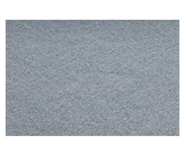 Килим противоплъзгаща основа RUMBA едноцветен сив 120x200 cm  120x200 см