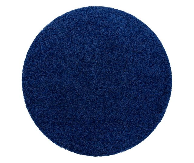 Χαλί soffi κύκλος δασύτριχος 5cm ναυτικό κύκλος 120 cm  κύκλος 120 cm