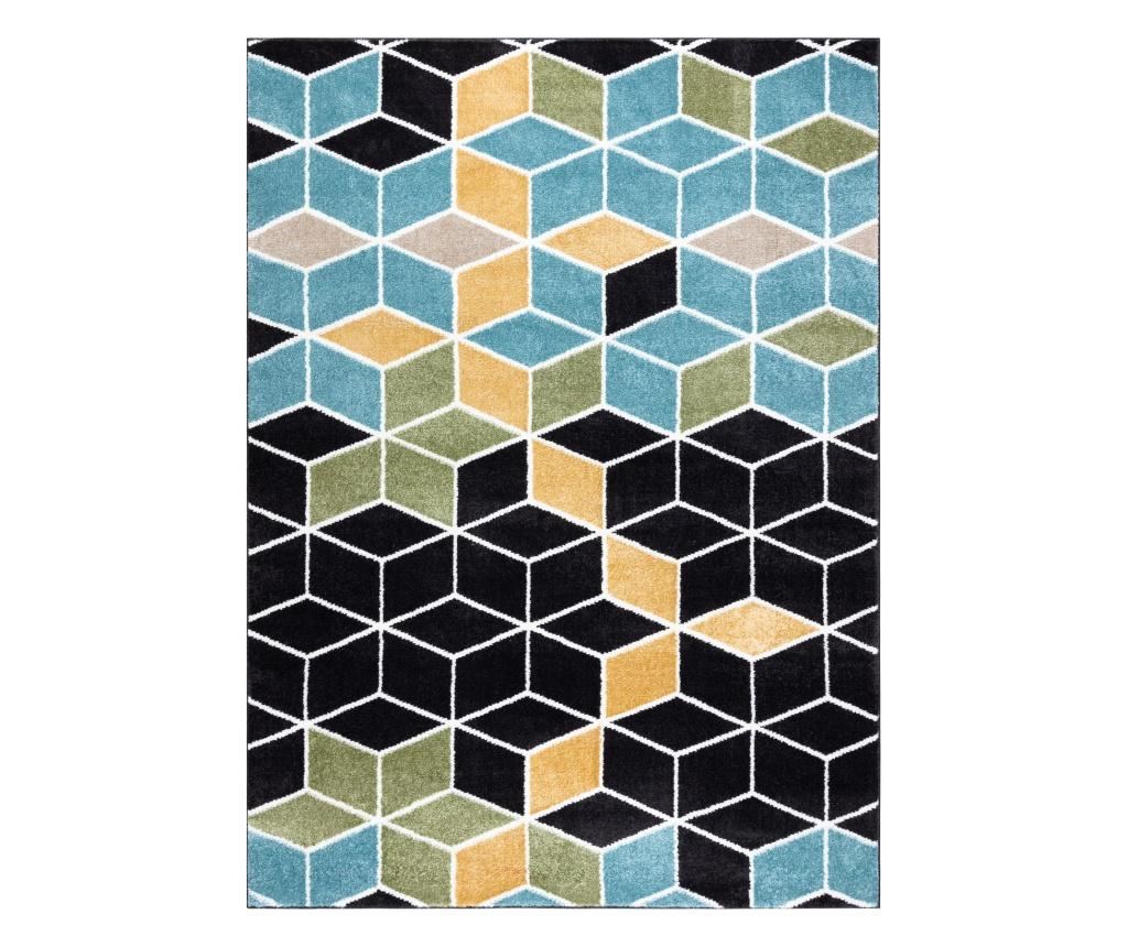 Covor POLI 9139A cub 3D negru / albastru 120x170 cm  120x170 cm - 2