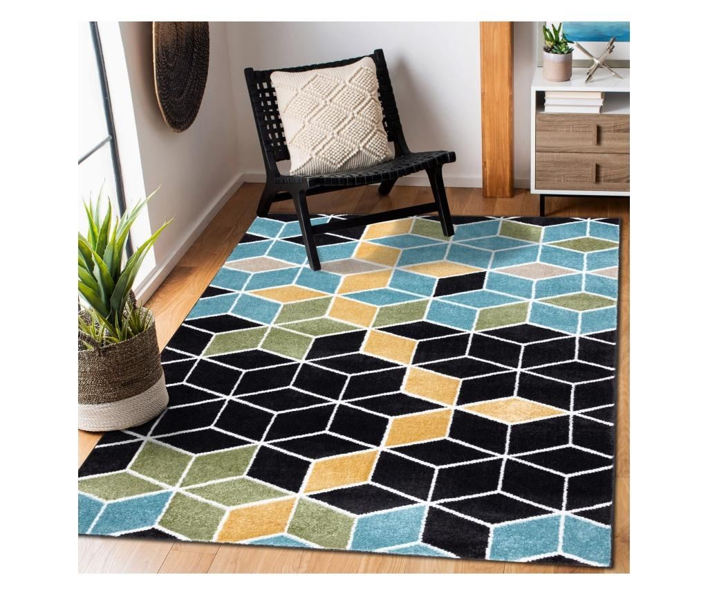 Covor POLI 9139A cub 3D negru / albastru 120x170 cm  120x170 cm - 4