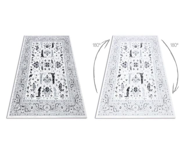 Килим ARGENT – W7039 цветя сив / черен 160x220 cm  160x220 см