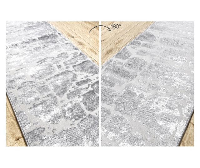 Traversa Structural MEFE 6184 două niveluri de lână gri inchis 100 cm 100x700 cm