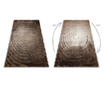 модерен килим FLIM 008-B7 рошав, кръгове - structural кафяв 160x220 cm  160x220 см