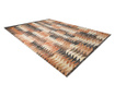 Модерен килим MUNDO D5781 триъгълници 3D външно оранжево / бежово 160x220 cm  160x220 см