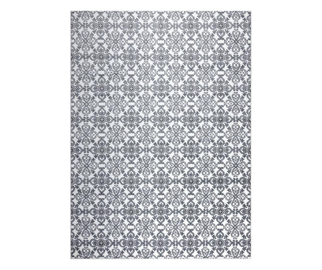 Argent szőnyeg - W4949 Virágok бял / сив 240x330 cm 240x330 cm