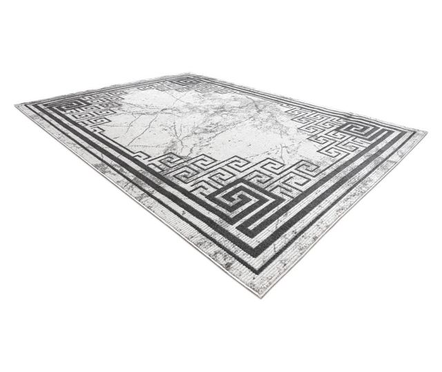 модерен NOBLE килим 1517 65 кадър, Гръцки, мрамор - structural две нива на руно сметана / сив 120x170 cm  120x170 см