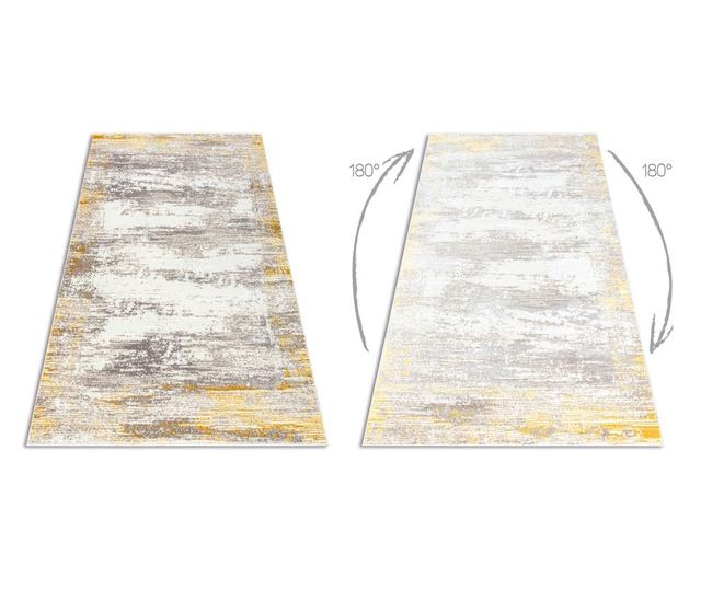Covor CORE W9775 Cadru, Umbrita - structural, doua niveluri de lana, fildes / bej 180x270 cm  180x270 cm