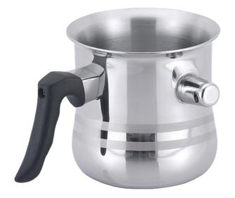 Oala pentru lapte cu fluier Floria ZLN1802 din otel inoxidabil, 3l