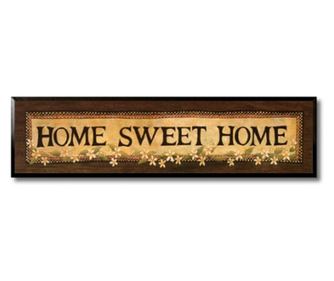 Tablou home sweet home, 13x44 cm