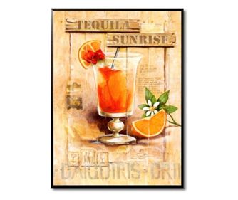 Tablou tequila sunrise, 31x42 cm