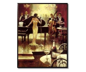 Tablou jazz night out, 31x40 cm