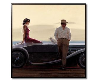 Tablou coastal drive, 31x31 cm