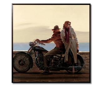 Tablou coastal ride, 31x31 cm