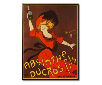 Tablou absinthe ducros fils, 31x44 cm