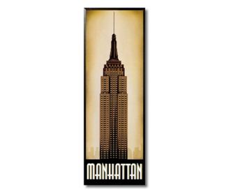 Tablou manhattan, 16x 44 cm
