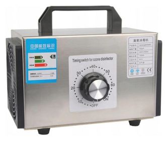 Generator de ozon cu timer si filtru, 32G/H Argintiu