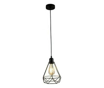 Lustra tip pendul pentru bec tip E27, model modern,Gonga® Negru