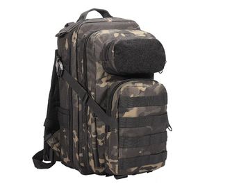 Rucsac Tactic Militar NATO, 25 litri, camuflaj, sistem MOLLE, Onuvio™ - Dark Camo