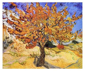 Vászonkép, reprodukció van gogh - mulberry tree, 50x40 cm