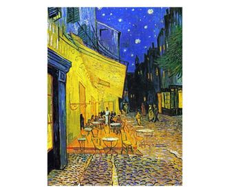 Vászonkép, reprodukció van gogh - cafe terrace, 50x40 cm