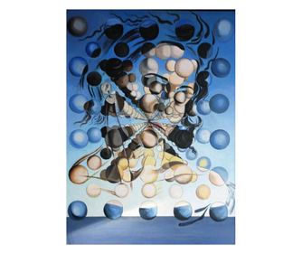 Vászonfestmény reprodukció salvador dali, printly, gömbök galatea, 50 x 70 cm