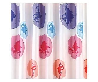 Feridras zuhanyfüggöny, 180x200 cm, színes virágmintás, poliészter