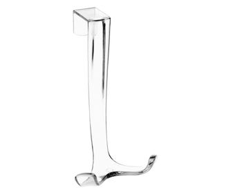 Cuier dublu de usa Feridras, PP Transparent