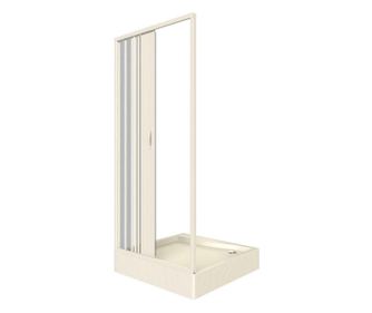 Paravan de dus Italbox Venere Lux, usa armonica, PVC, 110x185 cm, Alb