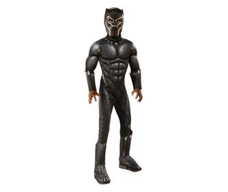 Costum cu muschi Black Panther Deluxe pentru baiat - Avengers 120-130 cm 5-7 ani