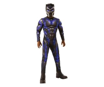 Costum cu muschi Black Panther pentru baiat - AVG4 BATTLE SUIT 120 - 130 cm 5-7 ani