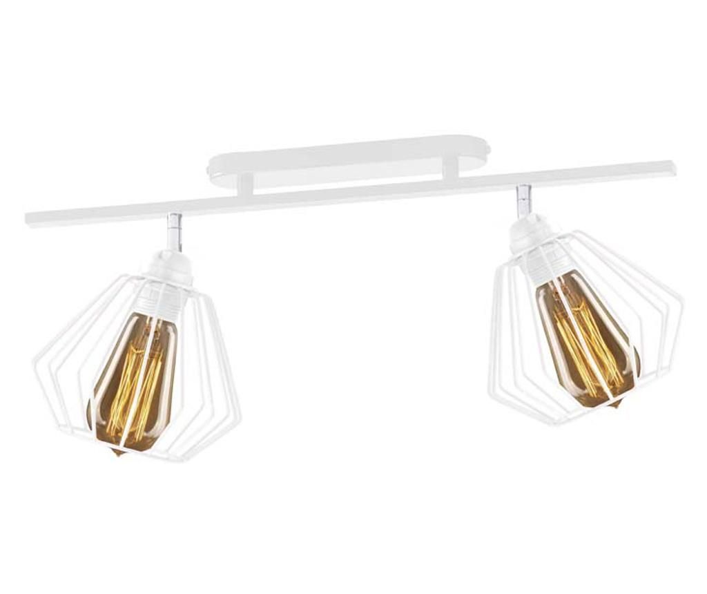 HOUSTON Fehér Mennyezeti Lámpa - Fehér Búrák LOFT