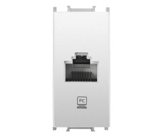 Priza calculator RJ45 Cat 5e 1 modul Thea Modular Panasonic, Alba