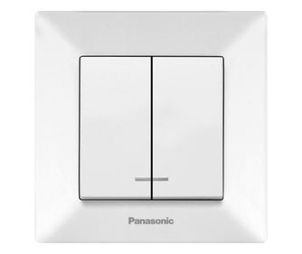 Comutator cu led Arkedia Panasonic, ST, alb