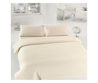 Cuvertura de pat dublu burumcuk cream