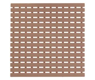 Gratar pentru cadita dus, 54x54cm, plastic gumat, strat anti-alunecare, bej