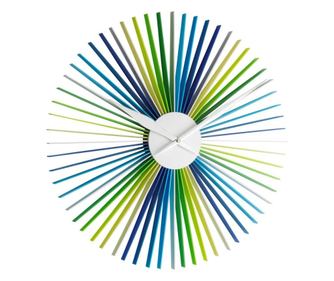 Ρολόι τοίχου αναλογικό XXL, πολύχρωμο, σχεδιασμένο από σχεδιαστή, μοντέλο DAISY, πολύχρωμο, TFA 60.3023.30