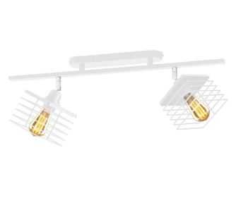 PARMA bijela stropna svjetiljka za dnevni boravak - bijeli abažur