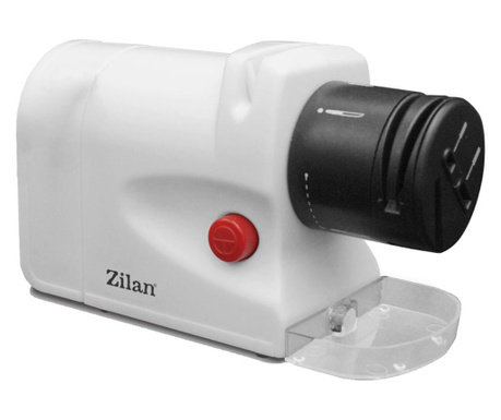 Ascutitor de cutite Zilan ZLN2175 Alb, 15W,  ultra compact, 2 nivele, ascutire si slefuire